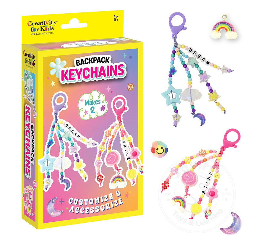 Creativity for Kids Mini Kit Backpack Keychains