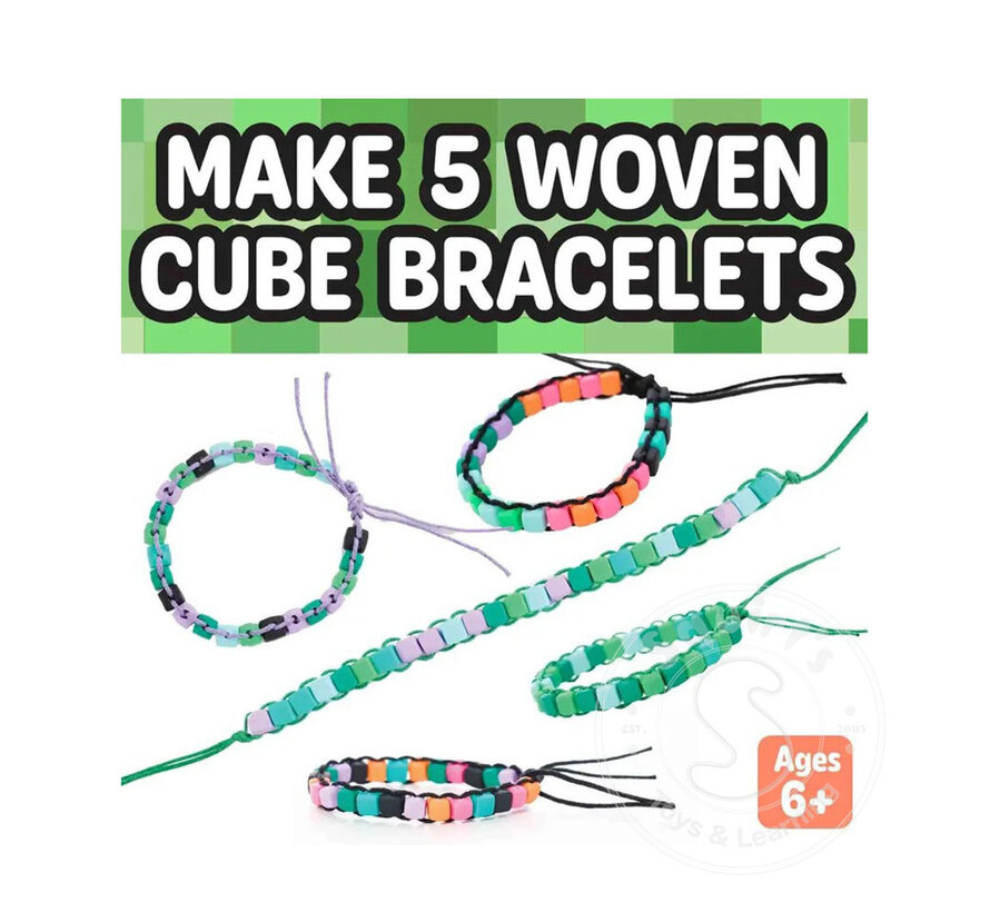 Creativity for Kids Mini Kit Woven Cube Bracelets