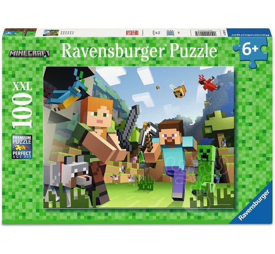 Ravensburger Minecraft Steve and Alex Puzzle 100pcs XXL