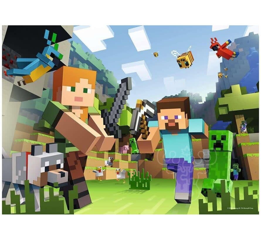 Ravensburger Minecraft Steve and Alex Puzzle 100pcs XXL