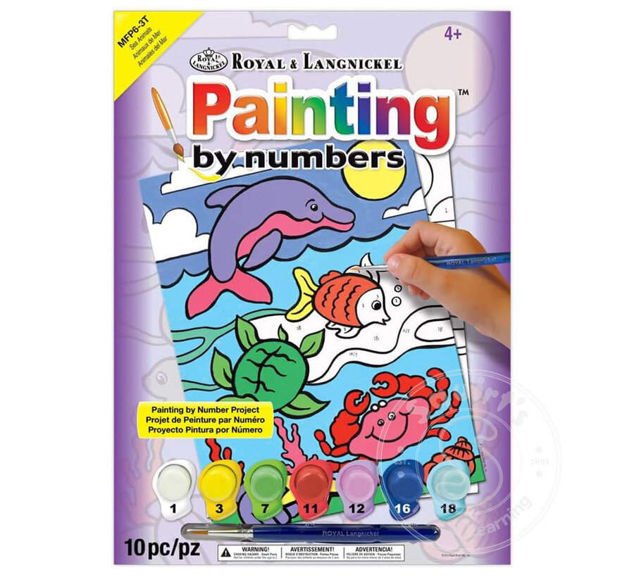 Royal & Langnickel My First Painting by Numbers Sea Animals