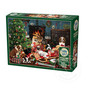Cobble Hill Puzzles Cobble Hill Christmas Puppies   Puzzle 500pcs