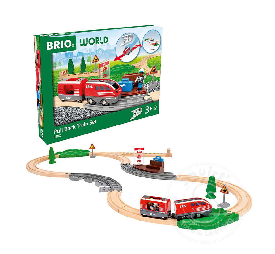 Brio Pull Back Train Set