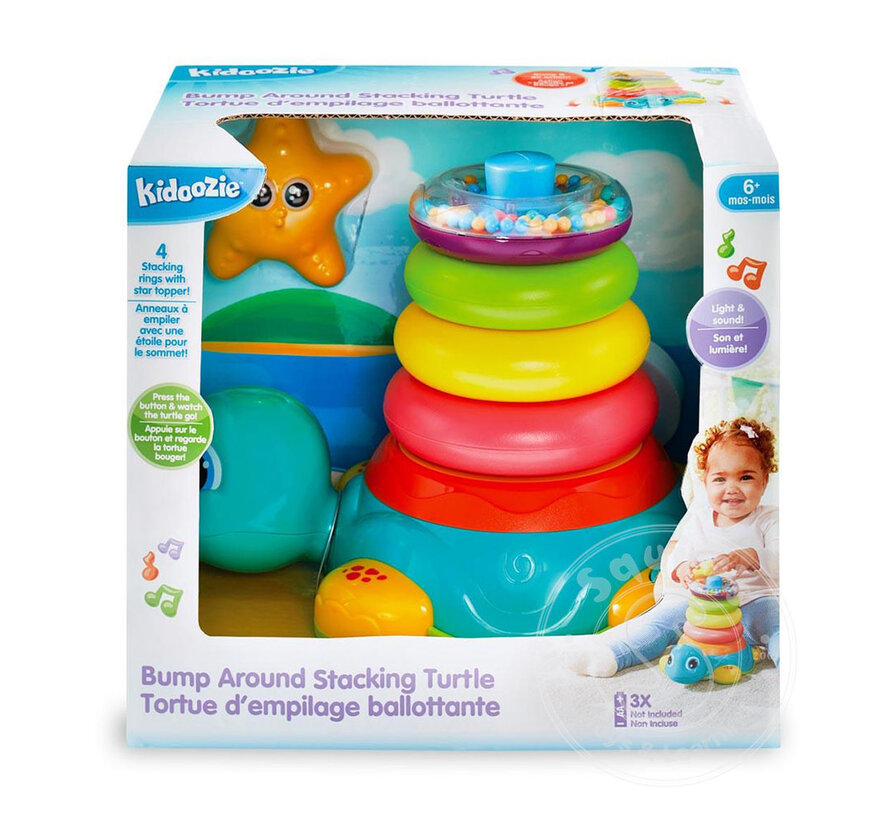 Kidoozie Bump Around Stacking Turtle