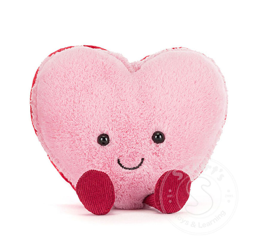 Jellycat Amuseables Colette Heart Macaron (Pink)