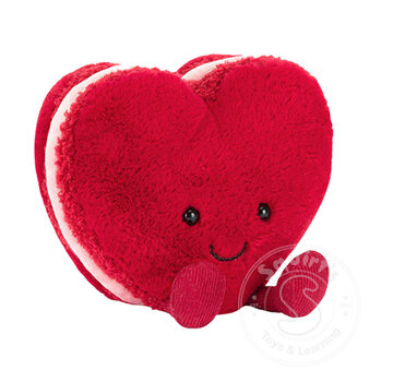 Jellycat Jellycat Amuseables Arlette Heart Macaron (Red)