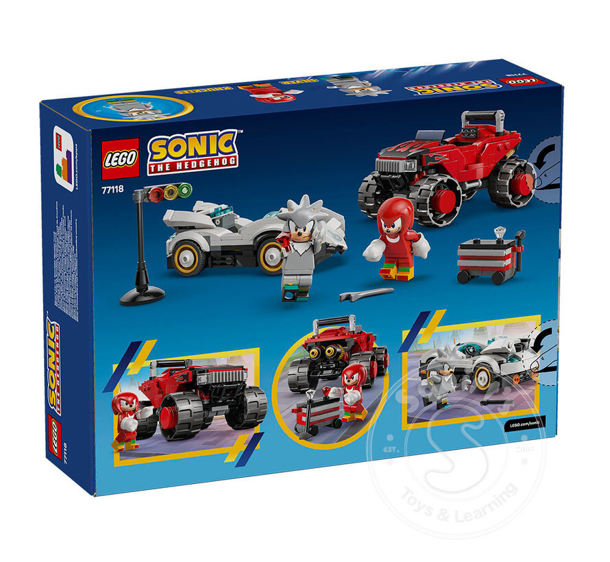 LEGO® Sonic the Hedgehog Silver's Car vs. Knuckles' Monster Truck