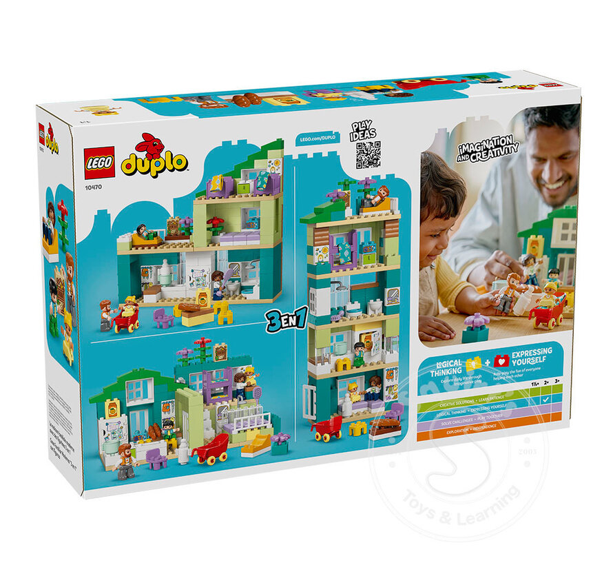 LEGO® DUPLO® 3 in 1 Modern Family House with Figures