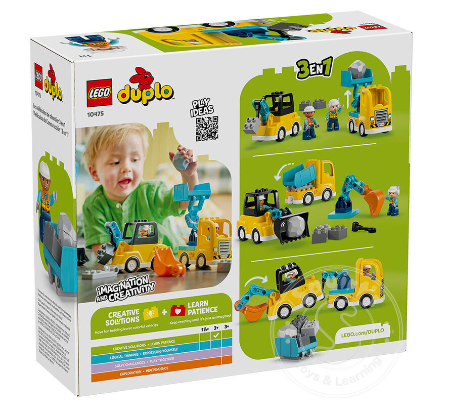 LEGO® DUPLO® 3 in 1 Construction Vehicles