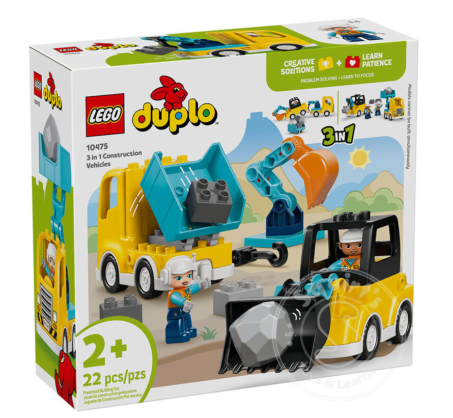 LEGO® DUPLO® 3 in 1 Construction Vehicles