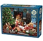 Cobble Hill Christmas Puppies   Puzzle 500pcs