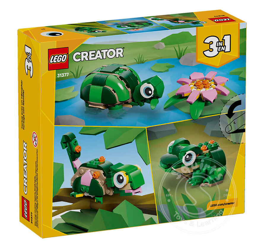 LEGO® Creator 3-in-1 Turtle with a Water Lily Flower