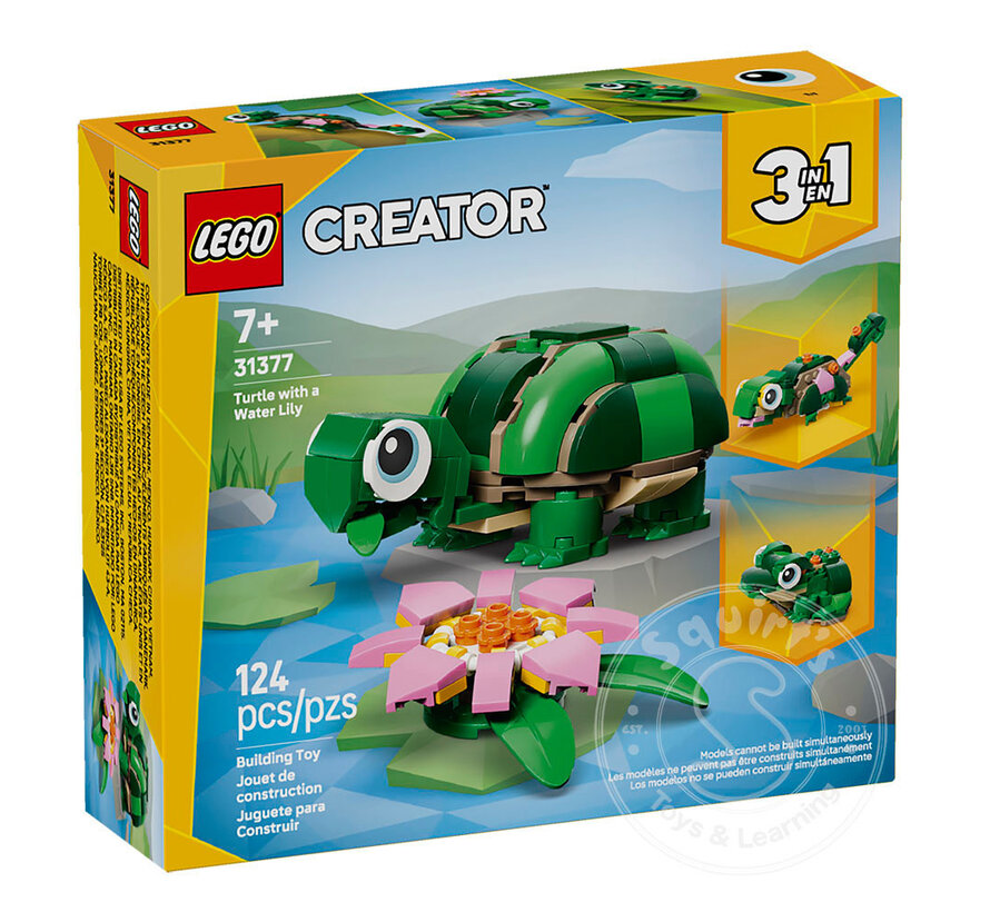 LEGO® Creator 3-in-1 Turtle with a Water Lily Flower