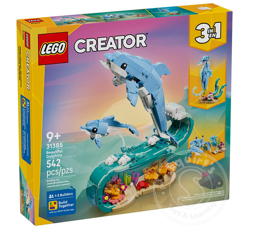LEGO® Creator 3-in-1 Sea Animals: Beautiful Dolphins