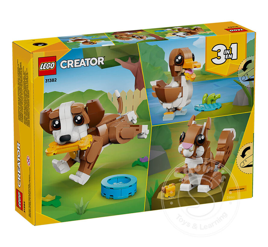 LEGO® Creator 3-in-1 Cute Animals: Playful Puppy Dog