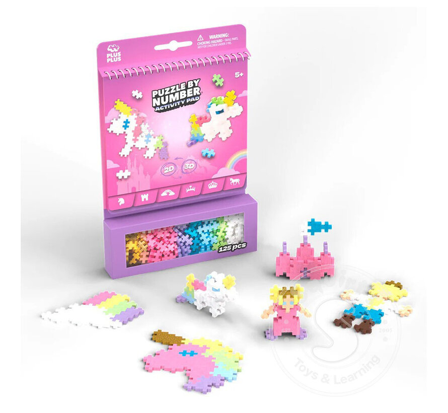 Plus-Plus: Puzzle By Number Activity Pad - Fairy Tale