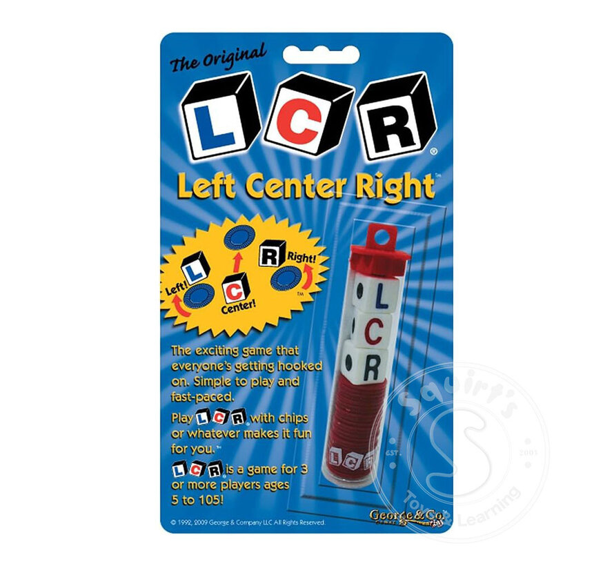 LCR - Left Centre Right Game Tube