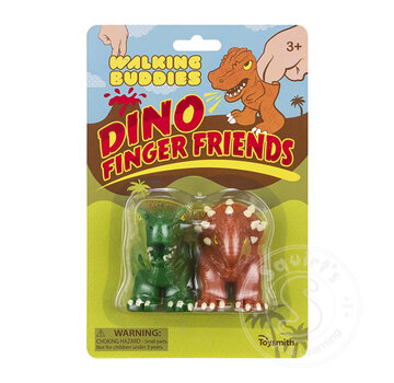 Toysmith Walking Buddies - Dino Finger Puppets