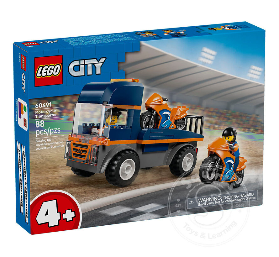 LEGO® 4+ City Motorcycle Transporter