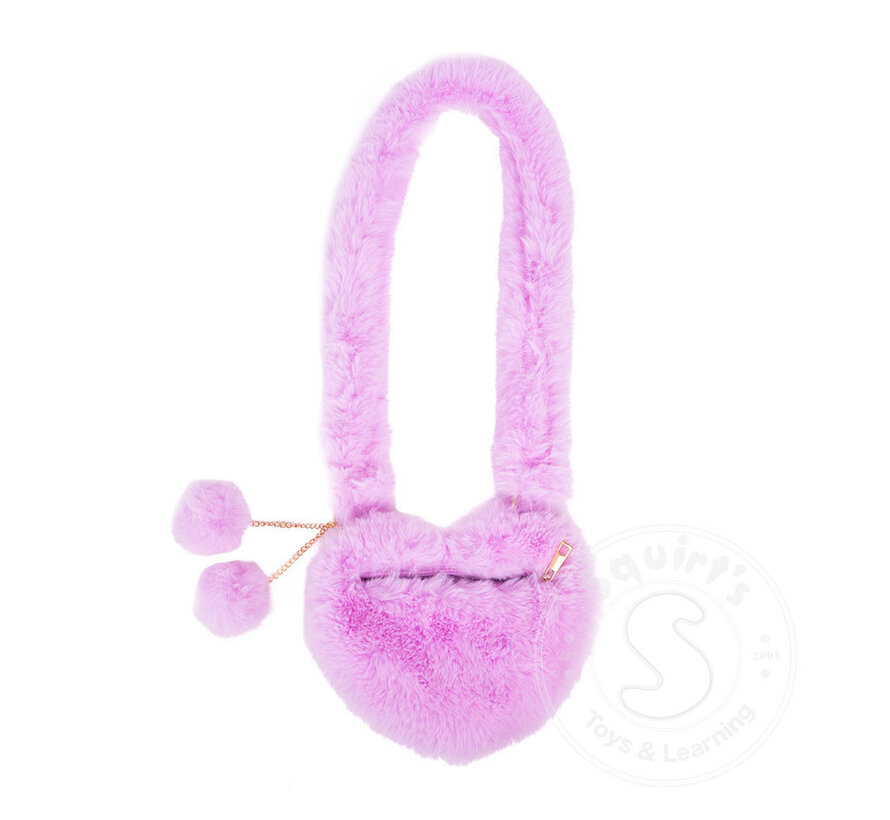 Great Pretenders Lilac Love Furry Purse