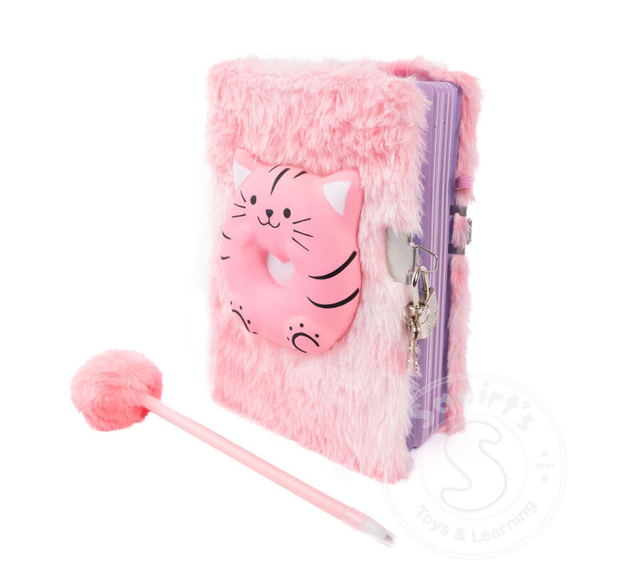 Great Pretenders Furry Friends Squishy Journal, Cat Assorted