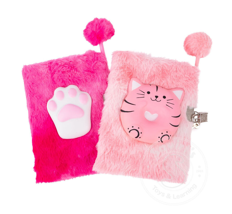 Great Pretenders Furry Friends Squishy Journal, Cat Assorted