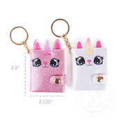 Great Pretenders Mini Sparkly Friends Keychain Journal, Caticorn, assorted