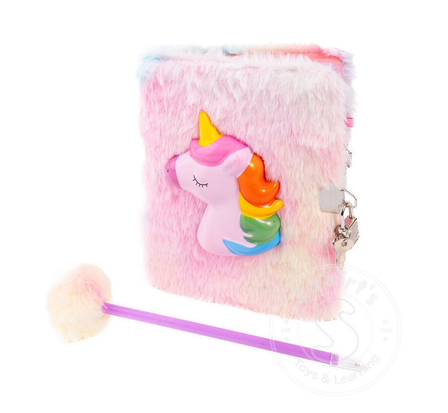 Great Pretenders Furry Friends Squishy Journal, Unicorn, Assorted