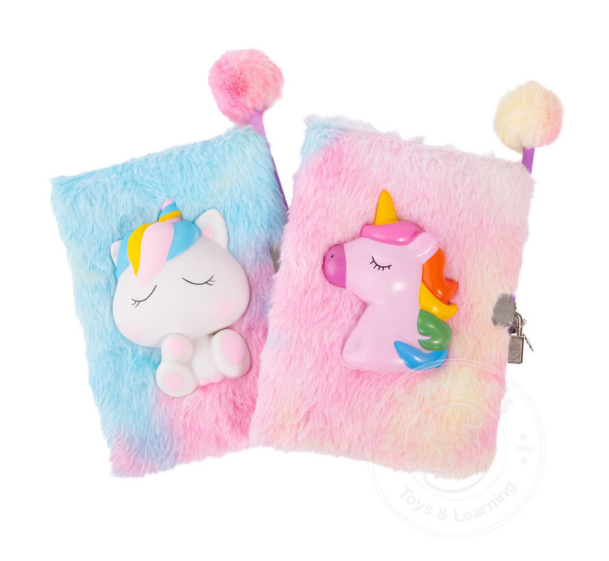 Great Pretenders Furry Friends Squishy Journal, Unicorn, Assorted