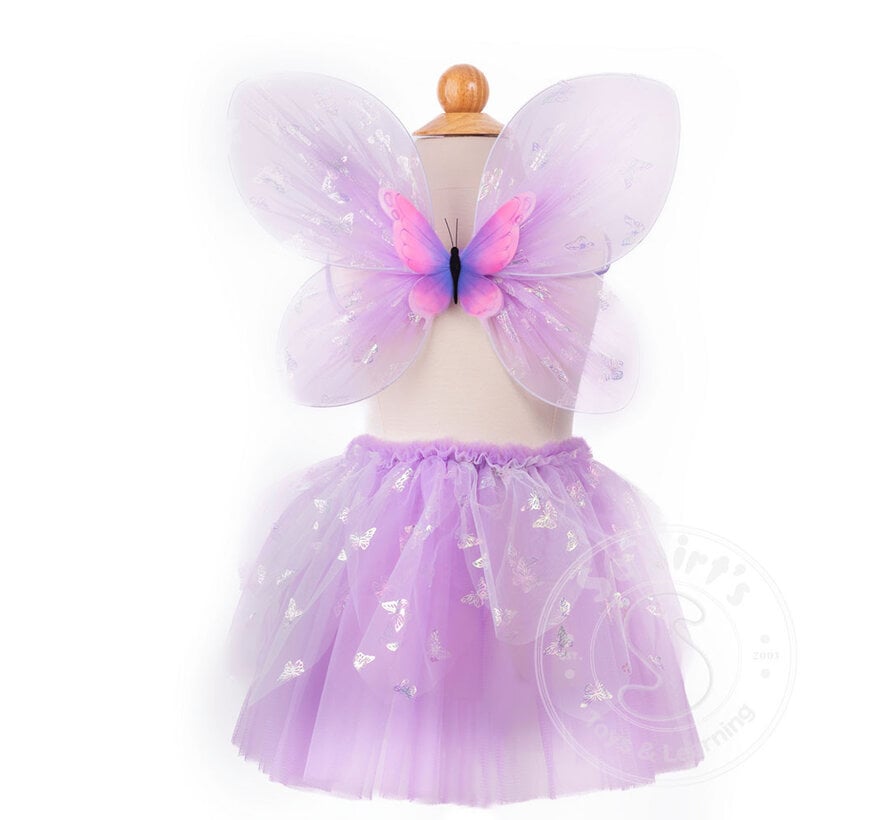 Great Pretenders Fancy Butterfly Skirt, and Wings Lilac (Size 4-6)