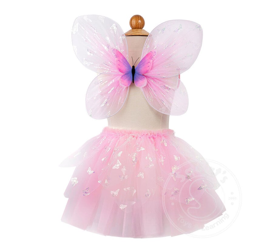 Great Pretenders Flutter Butterfly Skirt and Wings Pink (Size 4-6)