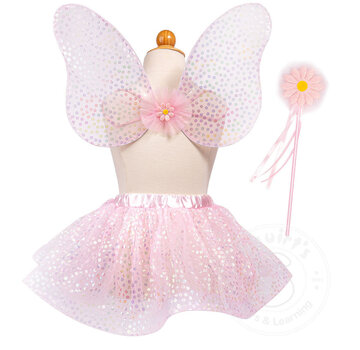 Great Pretenders Great Pretenders Crazy for Daisies Wings, Wand & Tutu Set (Size 4-6)
