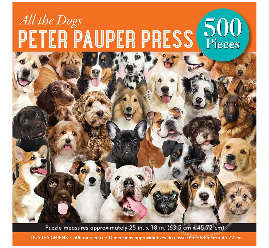 All The Dogs 500 Piece Jigsaw Puzzle