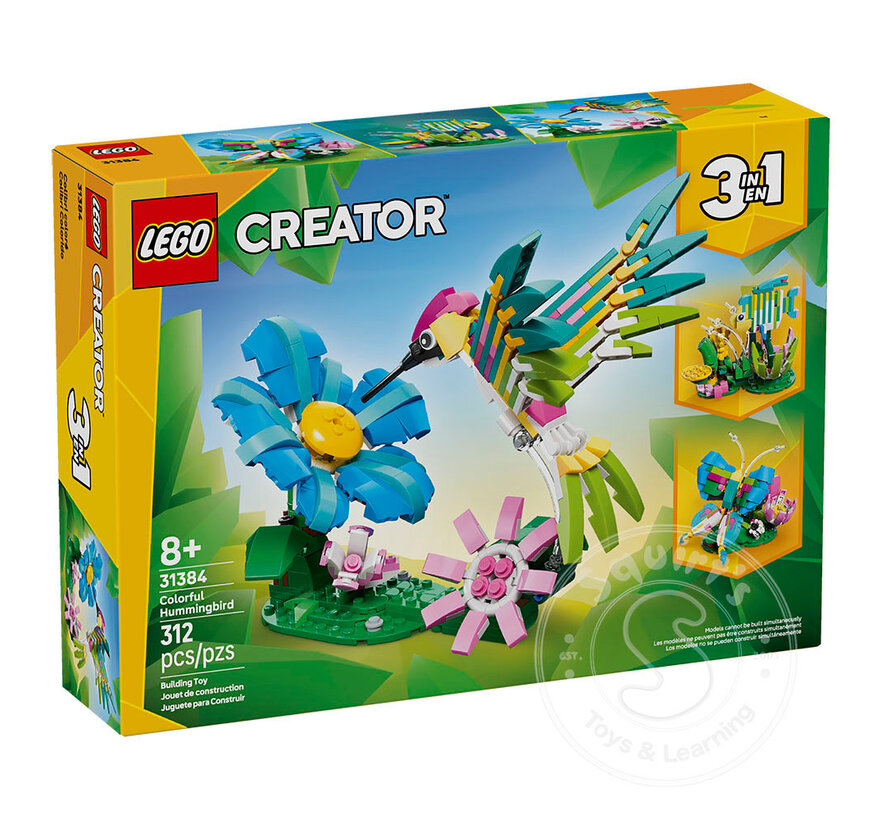 LEGO® Creator 3-in-1 Wild Animals: Colorful Hummingbird