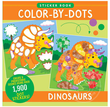 Color-By-Dots Sticker Book - Dinosaurs