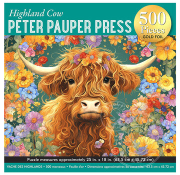 Highland Cow 500 Piece Jigsaw Puzzle