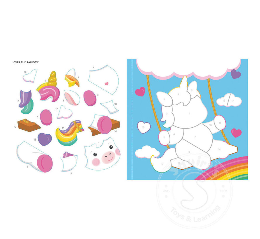 My First Color-by-Sticker Book - Baby Unicorn Sparkles