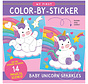 My First Color-by-Sticker Book - Baby Unicorn Sparkles
