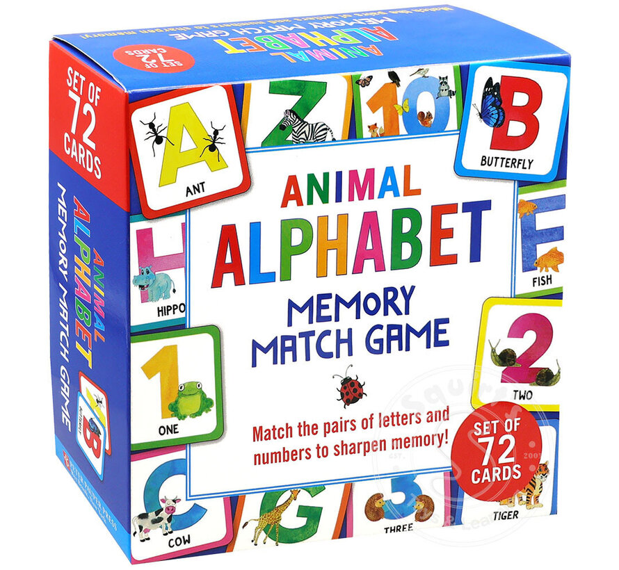 Animal Alphabet Memory Match Game (Set of 72 cards)