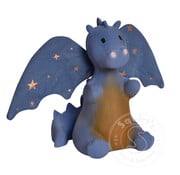 Tikiri Tikiri: Baby Midnight Dragon Natural Rubber Rattle w/Crinkle Wings (5"H)