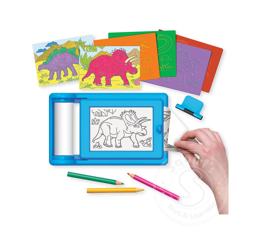KidzMaker Dinosaur Rub-Art