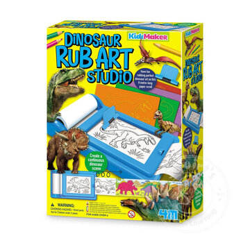 4M KidzMaker Dinosaur Rub-Art