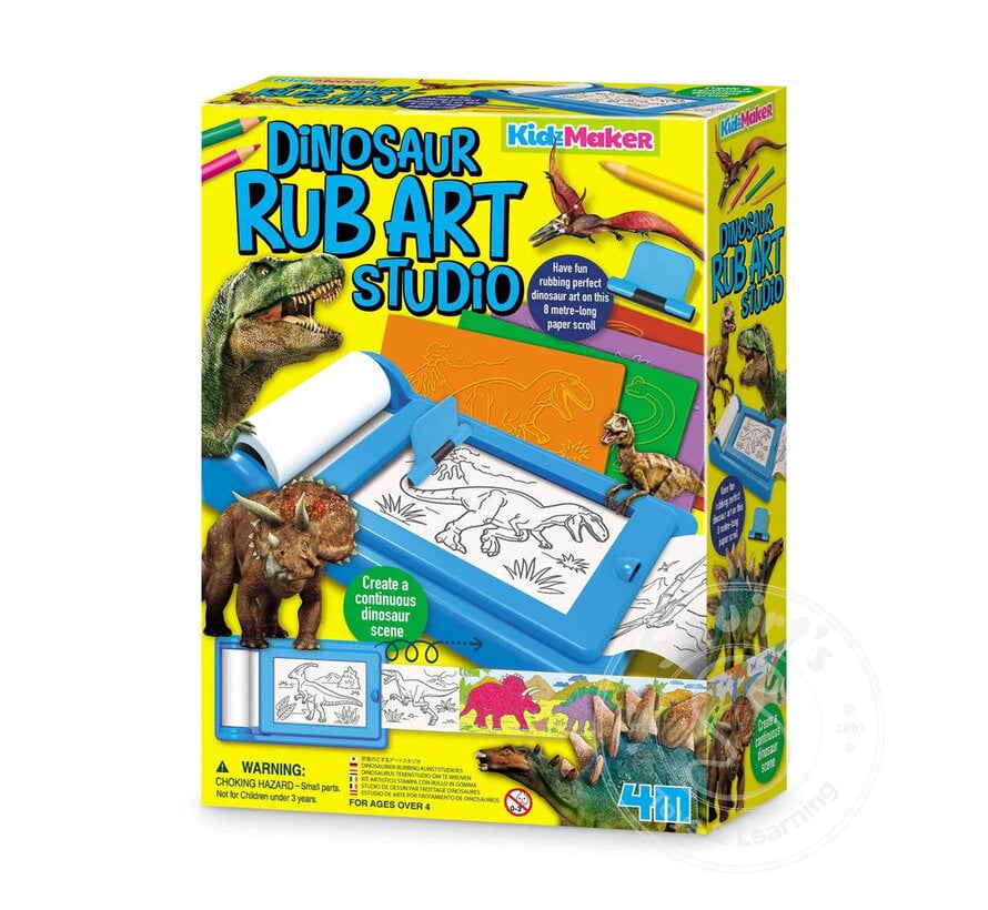 KidzMaker Dinosaur Rub-Art