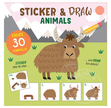 Draw-by-Sticker Book - Animals