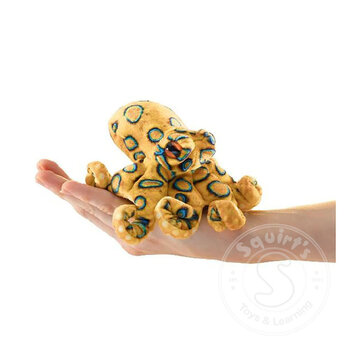 Folkmanis Folkmanis Mini Blue Ringed Octopus Finger Puppet