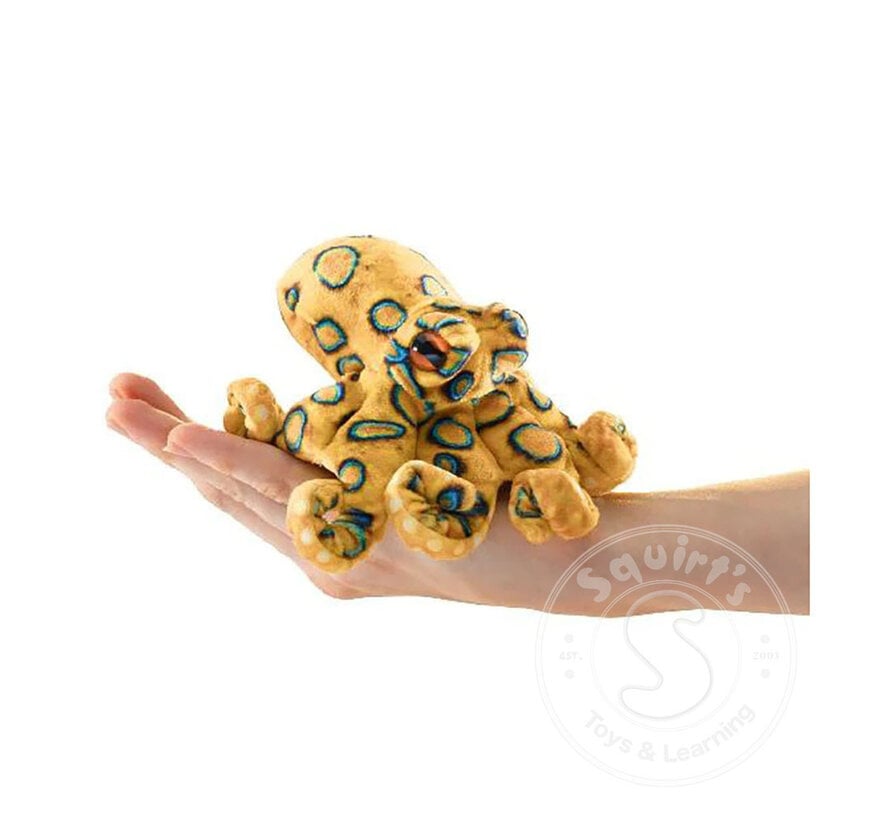 Folkmanis Mini Blue Ringed Octopus Finger Puppet