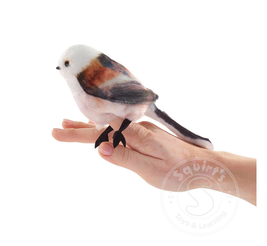 Folkmanis Mini Long-Tailed Tit Finger Puppet