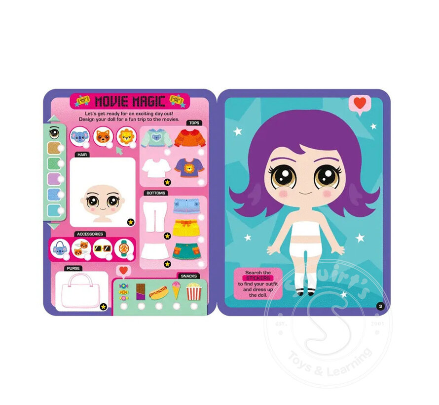 Dress Up Fashion Dolls Sticker Activity Book
