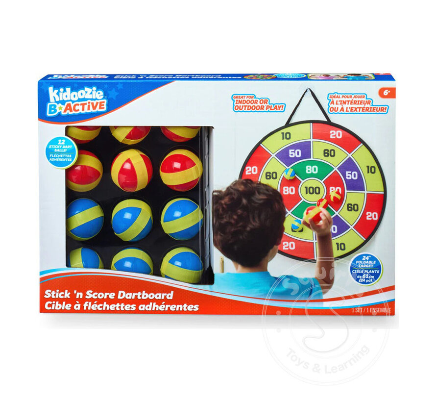 Kidoozie Stick 'N Score Dartboard