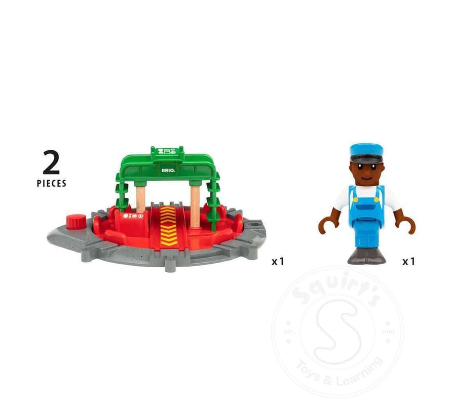 FINAL SALE - Brio Turntable & Figure (Slightly Damaged box)
